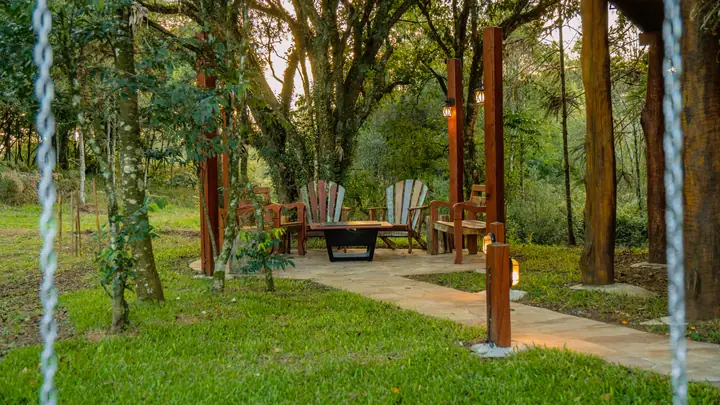 Deck e bosque